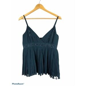 Ted Baker Pleated Camisole Beaded Size 4